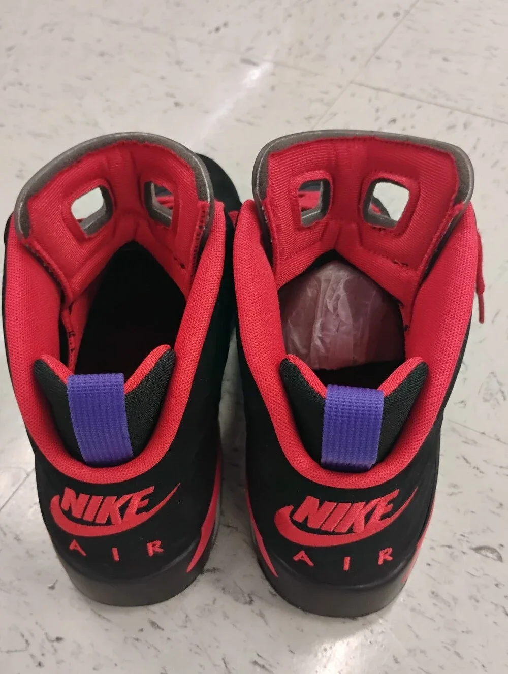 Air Jordan MVP Black, Red & Purple High-Top Sneakers